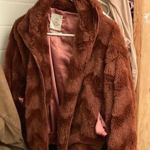 XS urban outfitters faux coat